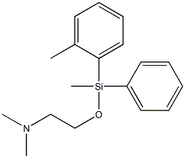 N,N-ジメチル-2-[メチル(o-トリル)フェニルシロキシ]エタンアミン 化学構造式