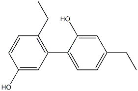 4,6'-Diethyl-1,1'-biphenyl-2,3'-diol Struktur