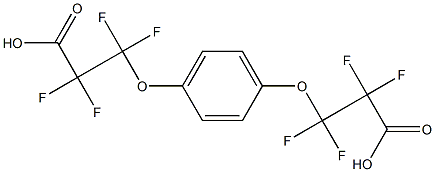 3,3'-(p-Phenylenebisoxy)bis(2,2,3,3-tetrafluoropropanoic acid) Struktur