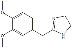 4,5-ジヒドロ-2-(3,4-ジメトキシベンジル)-1H-イミダゾール 化学構造式