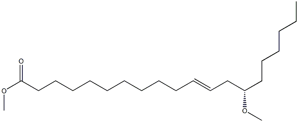 [S,E,(-)]-14-Methoxy-11-icosenoic acid methyl ester Structure