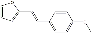 2-(4-メトキシスチリル)フラン 化学構造式