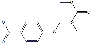 2-[(4-ニトロフェニル)チオ]-1-メチル-1-(メトキシカルボニル)エチルラジカル 化学構造式