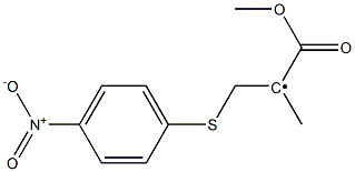 2-[(4-Nitrophenyl)thio]-1-methyl-1-(methoxycarbonyl)ethyl radical 结构式