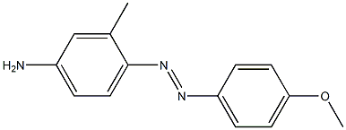 4-(p-メトキシフェニルアゾ)-3-メチルアニリン 化学構造式