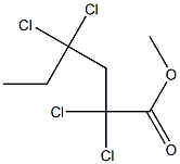 2,2,4,4-Tetrachlorocaproic acid methyl ester Struktur