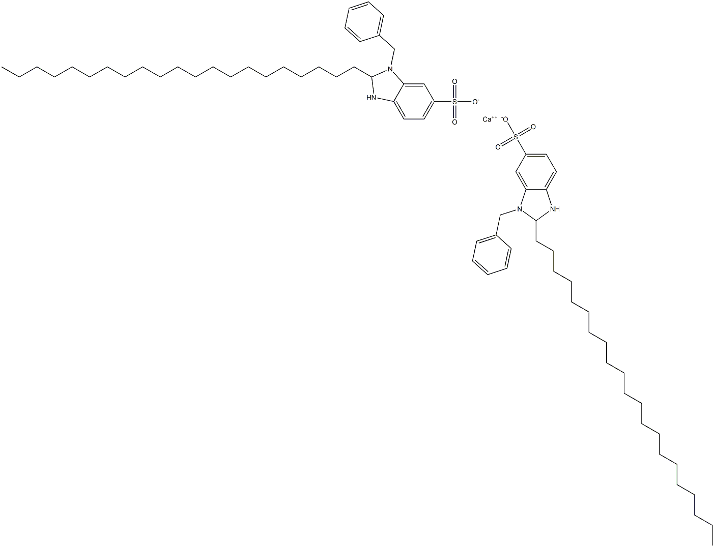 Bis(1-benzyl-2,3-dihydro-2-henicosyl-1H-benzimidazole-6-sulfonic acid)calcium salt