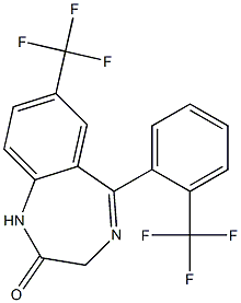 7-Trifluoromethyl-5-(2-trifluoromethylphenyl)-1H-1,4-benzodiazepin-2(3H)-one