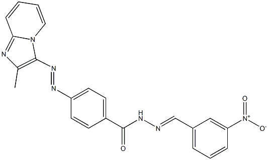  4-[(2-Methylimidazo[1,2-a]pyridin-3-yl)azo]-N'-(3-nitrobenzylidene)benzohydrazide