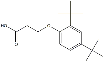 3-(2,4-Di-tert-butylphenoxy)propanoic acid 结构式