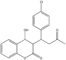 3,4-Dihydro-4-hydroxy-3-[1-(4-chlorophenyl)-3-oxobutyl]-2H-1-benzopyran-2-one