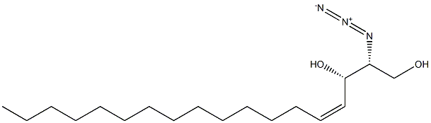 (2R,3S,4Z)-2-アジド-4-オクタデセン-1,3-ジオール 化学構造式