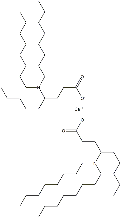 Bis[4-(dioctylamino)nonanoic acid]calcium salt 结构式