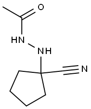 Acetic acid N'-(1-cyanocyclopentyl) hydrazide,,结构式