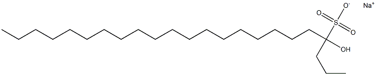 4-Hydroxytricosane-4-sulfonic acid sodium salt Struktur