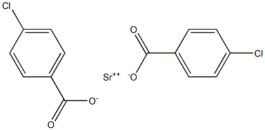 Bis(4-chlorobenzoic acid)strontium salt Structure