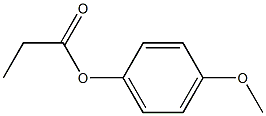 Propanoic acid 4-methoxyphenyl ester Struktur