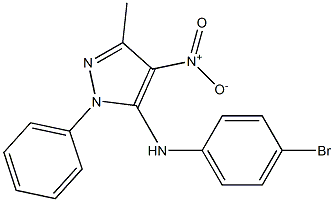 1-Phenyl-3-methyl-4-nitro-5-[(4-bromophenyl)amino]-1H-pyrazole