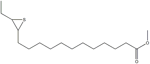 13,14-エピチオヘキサデカン酸メチル 化学構造式