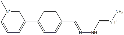 1-Methyl-3-[4-[2-(aminoiminiomethyl)hydrazonomethyl]phenyl]pyridinium