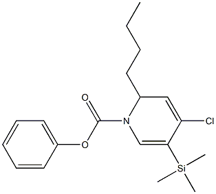 4-Chloro-1,2-dihydro-2-butyl-5-(trimethylsilyl)pyridine-1-carboxylic acid phenyl ester