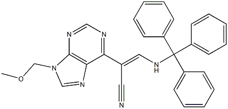  9-(Methoxymethyl)-6-[(Z)-2-(triphenylmethylamino)-1-cyanoethenyl]-9H-purine