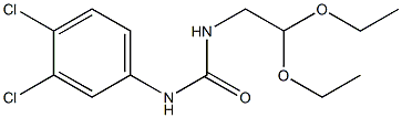 1-(3,4-Dichlorophenyl)-3-(2,2-diethoxyethyl)urea,,结构式