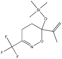 6-Isopropenyl-3-(trifluoromethyl)-6-(trimethylsiloxy)-5,6-dihydro-4H-1,2-oxazine,,结构式