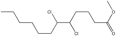 5,6-Dichlorolauric acid methyl ester Structure