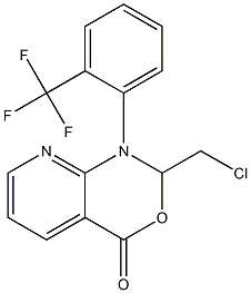 1-[2-(Trifluoromethyl)phenyl]-2-chloromethyl-2H-pyrido[2,3-d][1,3]oxazin-4(1H)-one