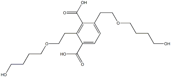 2,4-Bis(7-hydroxy-3-oxaheptan-1-yl)isophthalic acid Structure