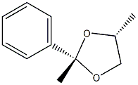 (2S,4R)-2,4-Dimethyl-2-phenyl-1,3-dioxolane 结构式