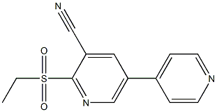 2-(Ethylsulfonyl)-5-(4-pyridinyl)pyridine-3-carbonitrile