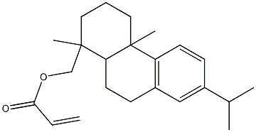 Acrylic acid 1,2,3,4,4a,9,10,10a-octahydro-7-isopropyl-1,4a-dimethylphenanthren-1-ylmethyl ester 结构式