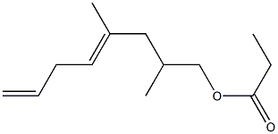 Propionic acid 2,4-dimethyl-4,7-octadienyl ester 结构式