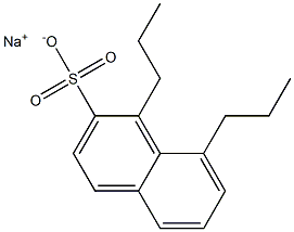 1,8-Dipropyl-2-naphthalenesulfonic acid sodium salt,,结构式