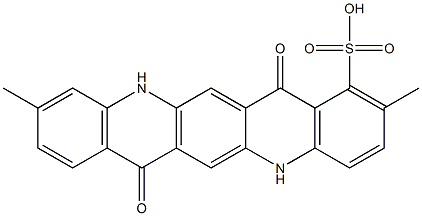  5,7,12,14-Tetrahydro-2,10-dimethyl-7,14-dioxoquino[2,3-b]acridine-1-sulfonic acid