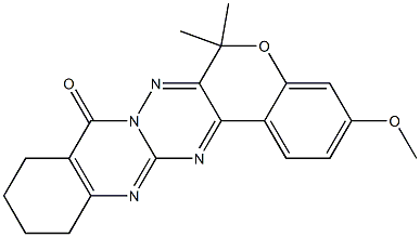 9,10,11,12-Tetrahydro-3-methoxy-6,6-dimethyl-6H,8H-7,7a,13,14-tetraaza-5-oxabenzo[a]naphthacen-8-one Structure