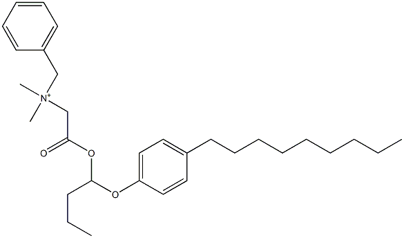 N,N-Dimethyl-N-benzyl-N-[[[1-(4-nonylphenyloxy)butyl]oxycarbonyl]methyl]aminium,,结构式