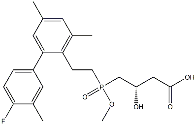  (3S)-3-Hydroxy-4-[methoxy[2-[2-(4-fluoro-3-methylphenyl)-4,6-dimethylphenyl]ethyl]phosphinyl]butyric acid