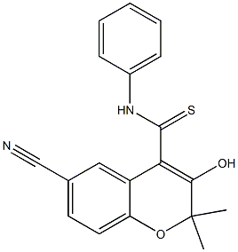 6-Cyano-3-hydroxy-N-phenyl-2,2-dimethyl-2H-1-benzopyran-4-carbothioamide