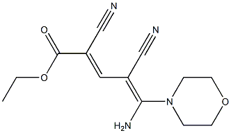 5-Amino-2,4-dicyano-5-morpholino-2,4-pentadienoic acid ethyl ester