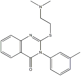 2-[2-(Dimethylamino)ethylthio]-3-(3-methylphenyl)-quinazolin-4(3H)-one