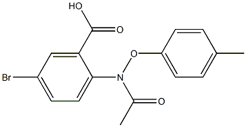 2-[[(4-Methylphenyl)oxy]acetylamino]-5-bromobenzoic acid,,结构式