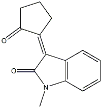 1-Methyl-2,3-dihydro-3-(2-oxocyclopentylidene)-1H-indol-2-one