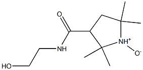 2,2,5,5-Tetramethyl-3-(2-hydroxyethyl)carbamoylpyrrolidine 1-oxide 结构式