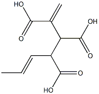 3-Butene-1,2,3-tricarboxylic acid 1-(1-propenyl) ester 结构式
