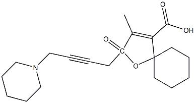 4'-Methyl-5'-oxospiro[cyclohexane-1,2'(5'H)-furan]-3'-carboxylic acid 4-piperidino-2-butynyl ester