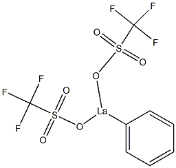 Phenylbis(trifluoromethylsulfonyloxy)lanthanum Structure