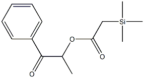 Trimethylsilylacetic acid 1-methyl-2-oxo-2-phenylethyl ester 结构式